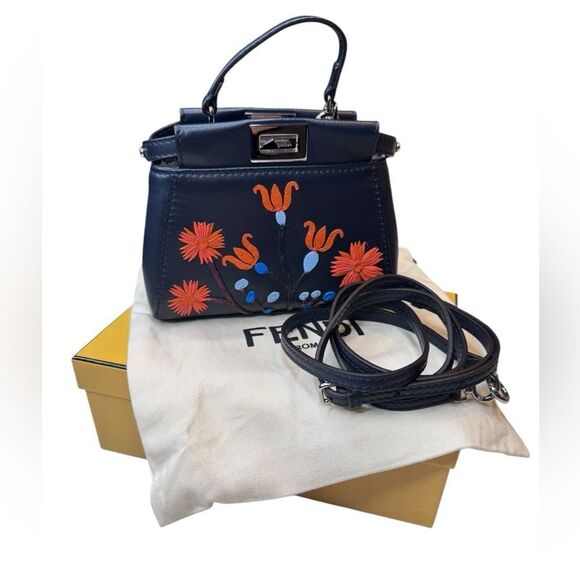 Fendi Micro Nappa Botanic Garden Peekaboo - Picture 3 of 13